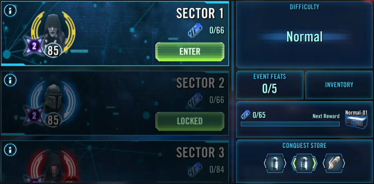 Swgoh Conquest Rewards